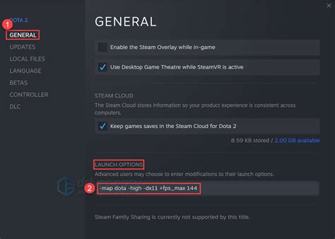 How to increase FPS in Dota 2: video settings and launch options.